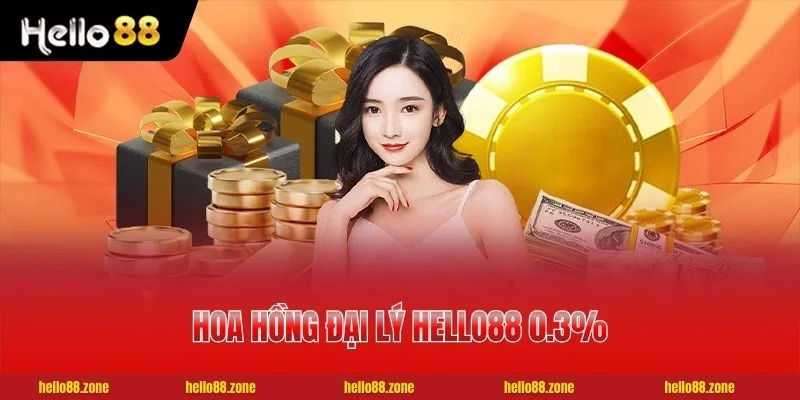 1 ĐẠI LÝ HELLO88 Hoa hồng đại lý HELLO88 0.3% thanh toán hàng ngày